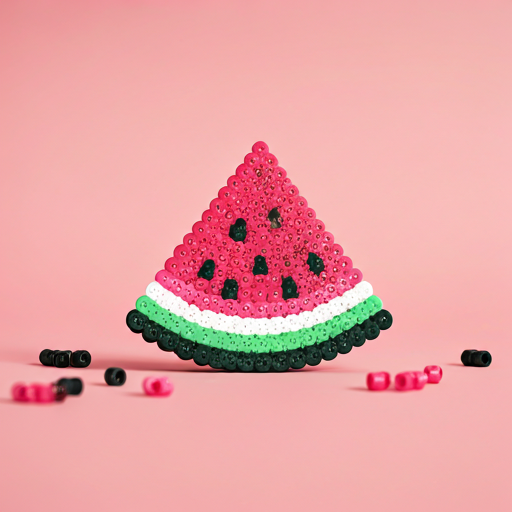 西瓜拼豆作品